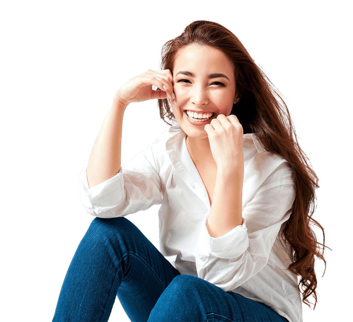 woman smiling