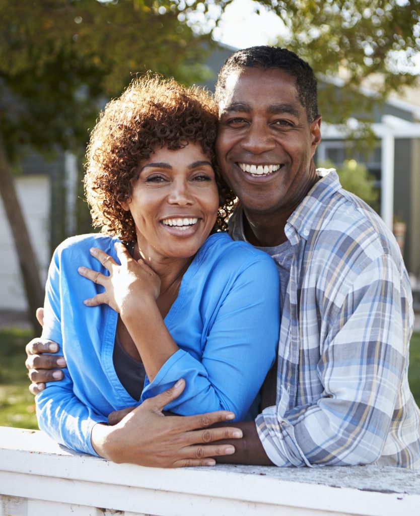 Happy older couple