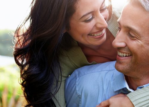 Happy couple after HCG medical weight loss treatments